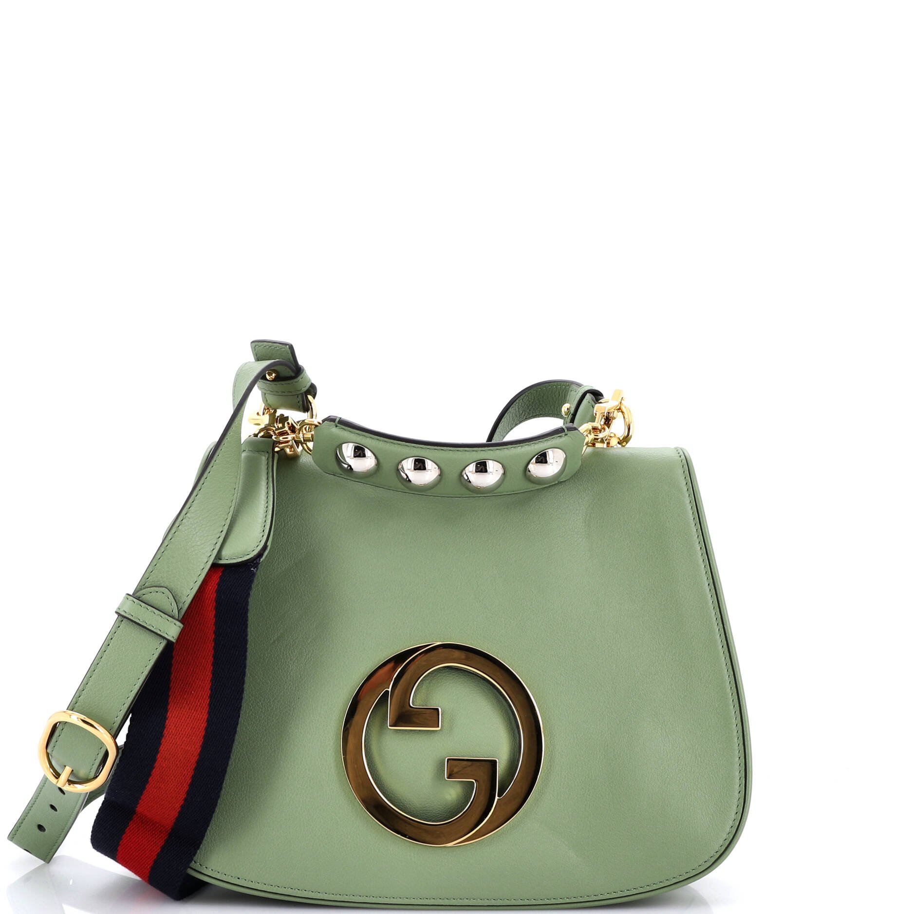 Web Blondie Shoulder Flap Bag Leather Medium