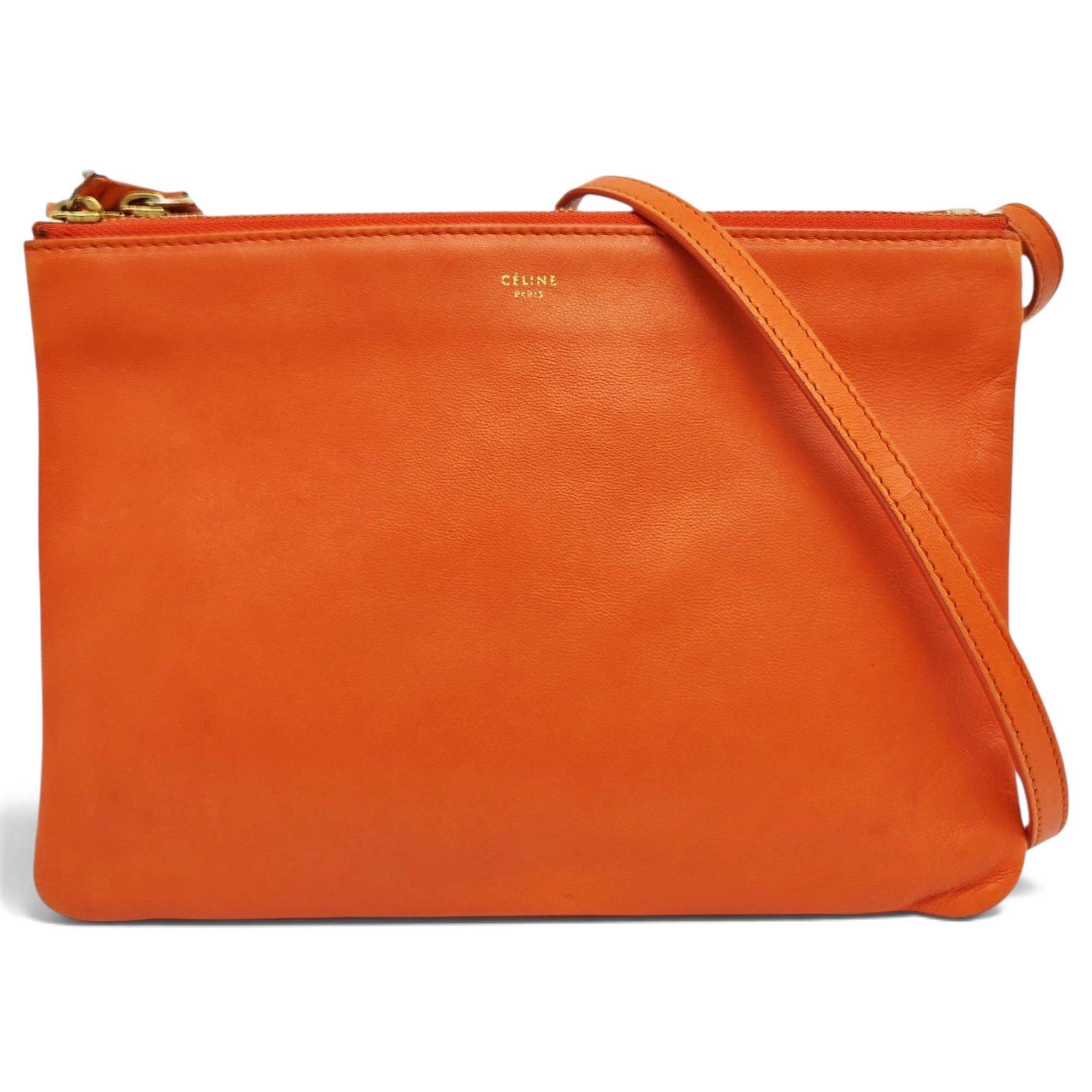 Trio leather crossbody bag
