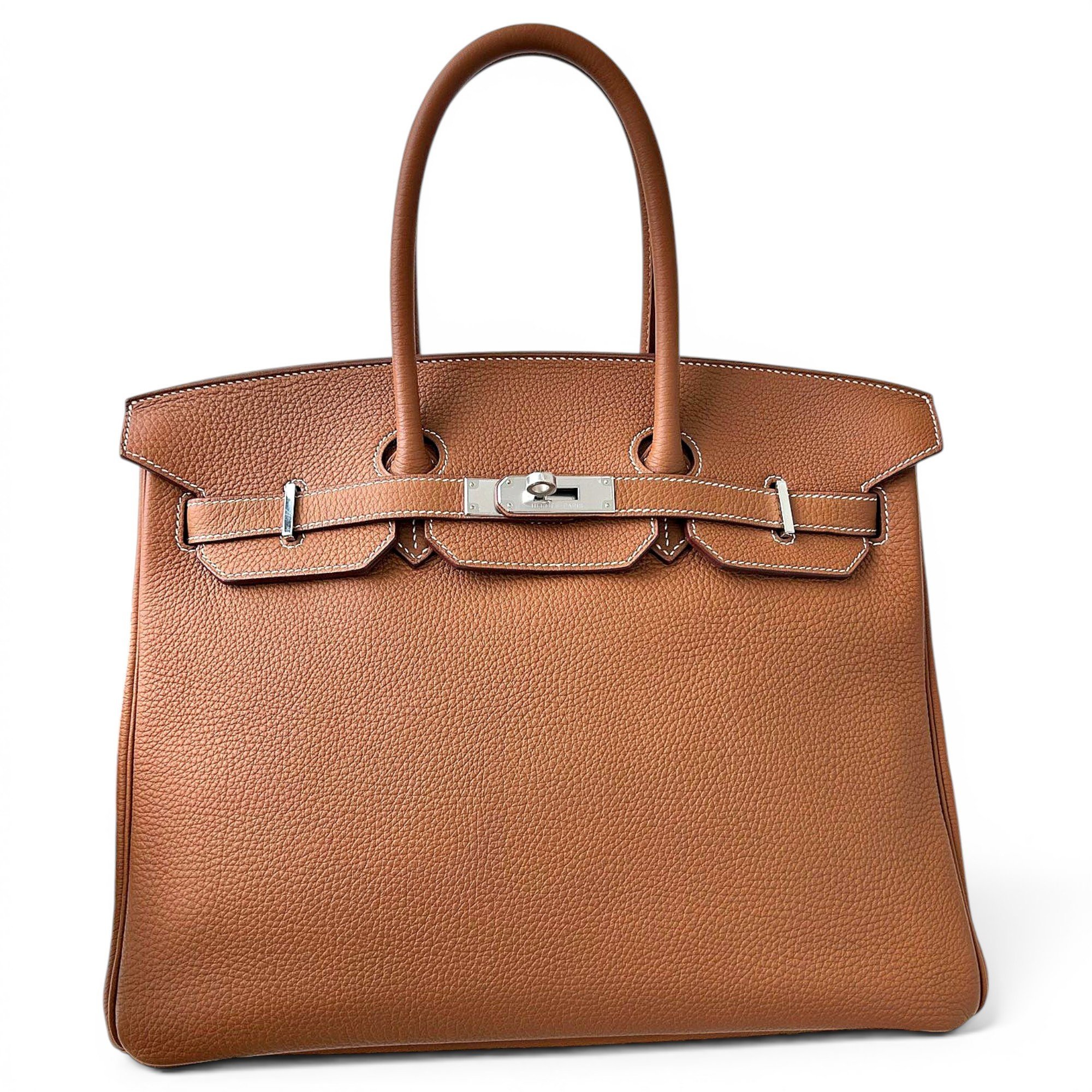Birkin 35 leather handbag