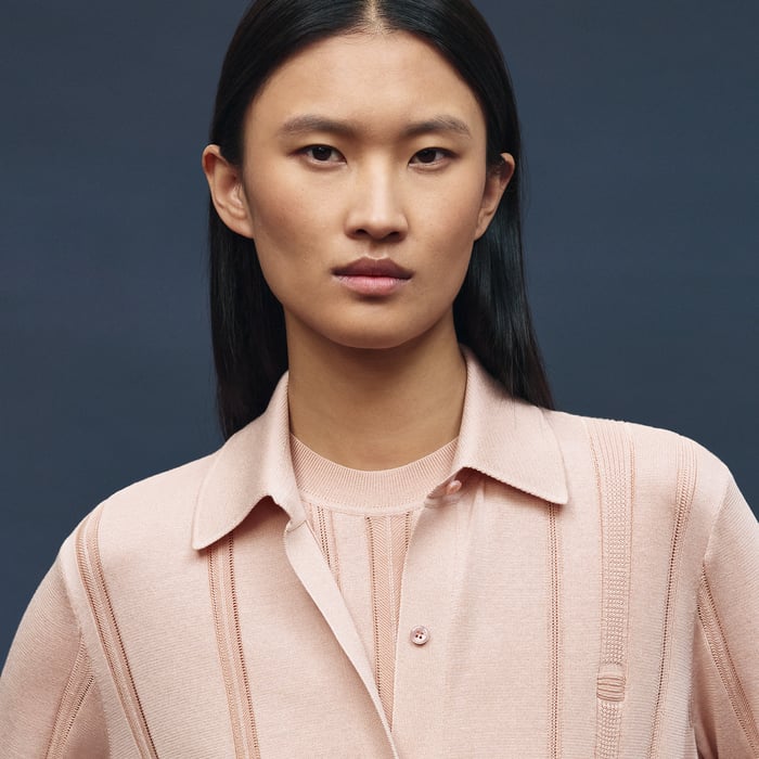 Rose Quartz "Etriers Remix" Buttoned Shirt