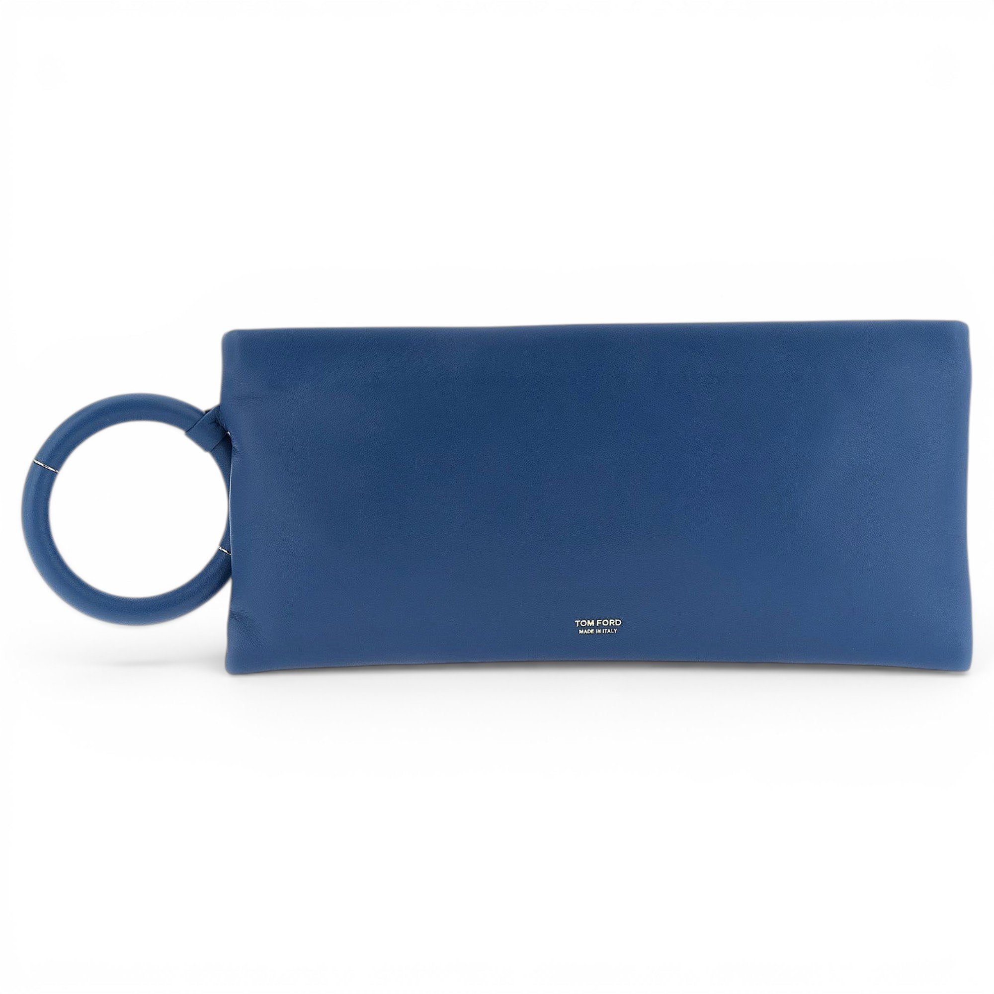 Leather clutch bag