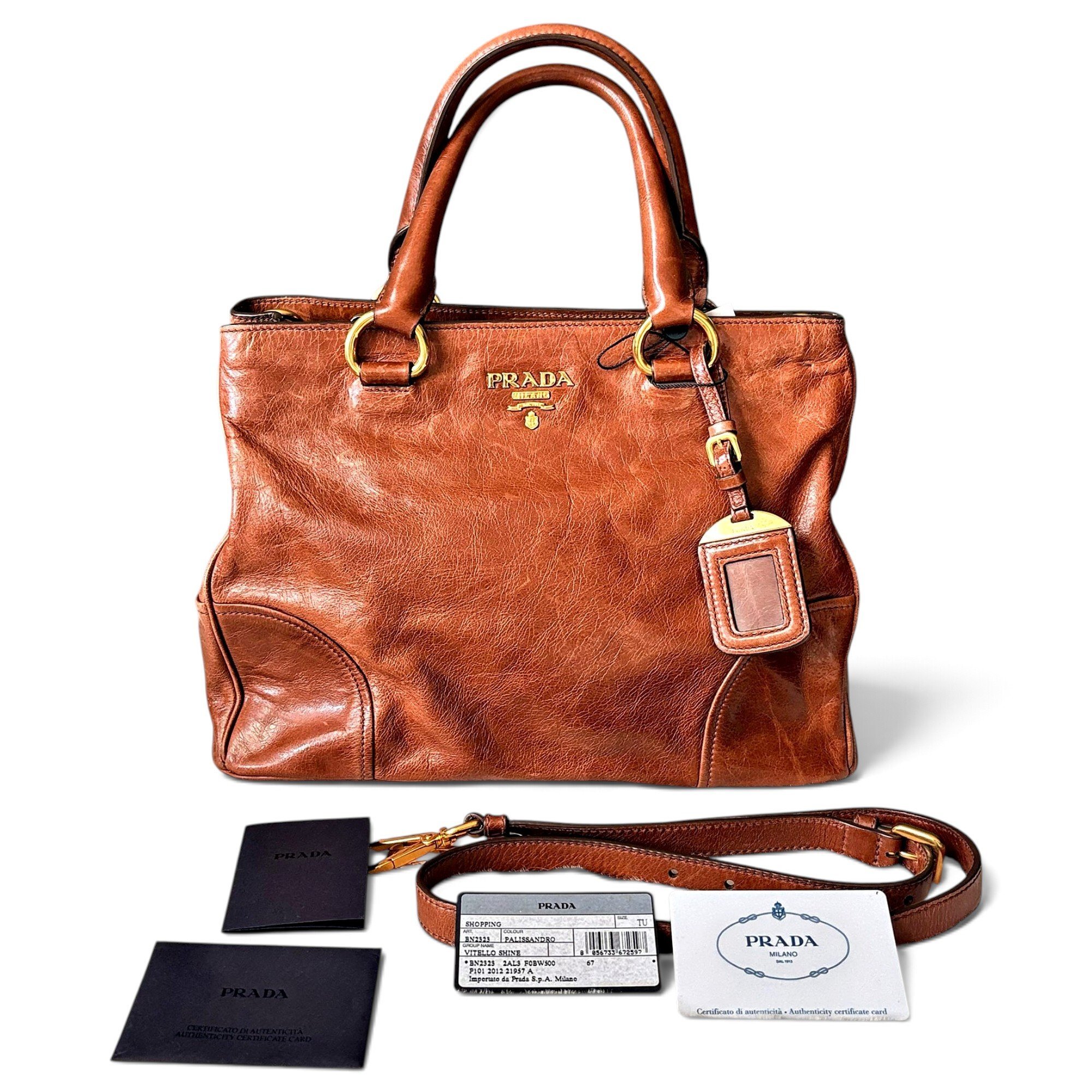 Leather tote