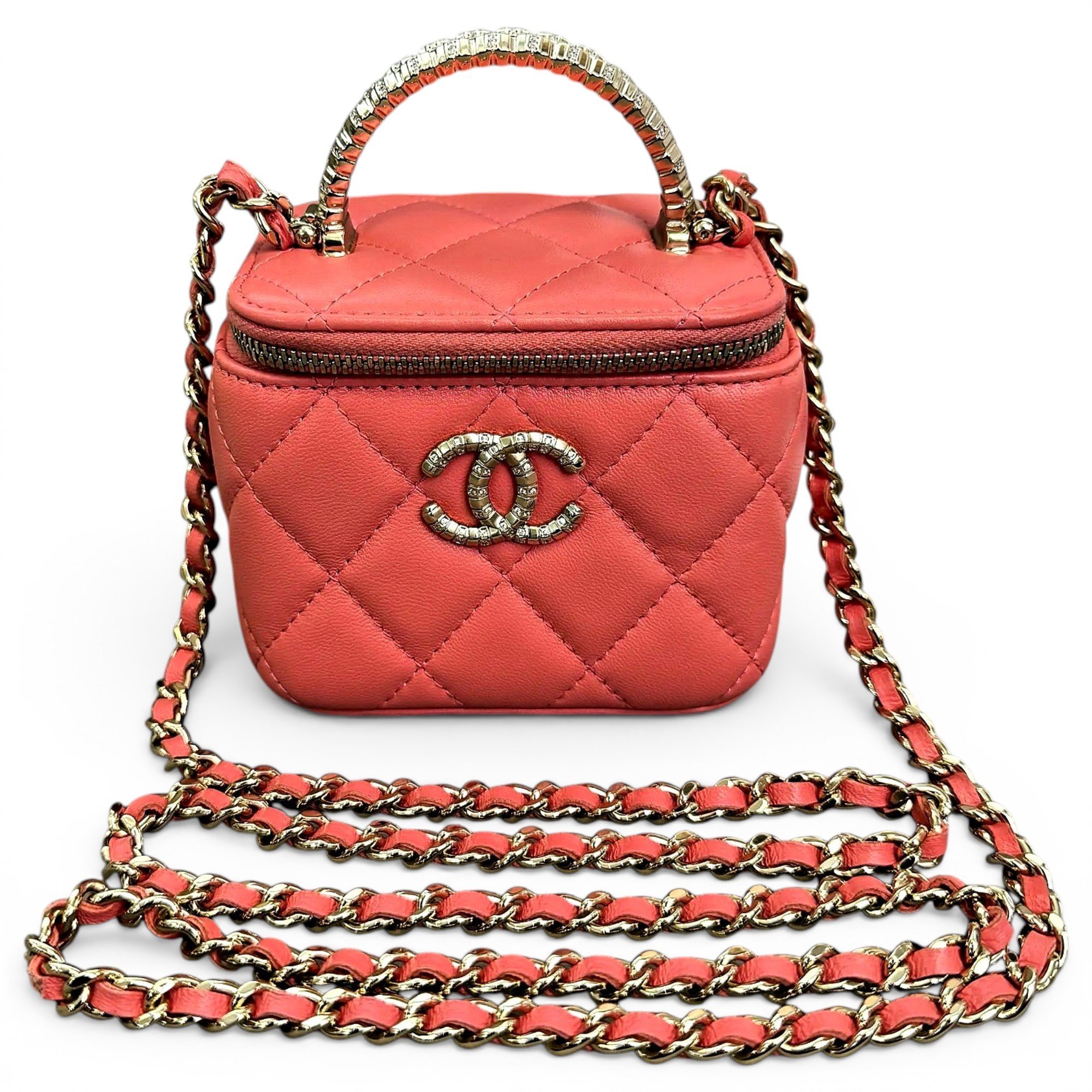 Vanity leather mini bag