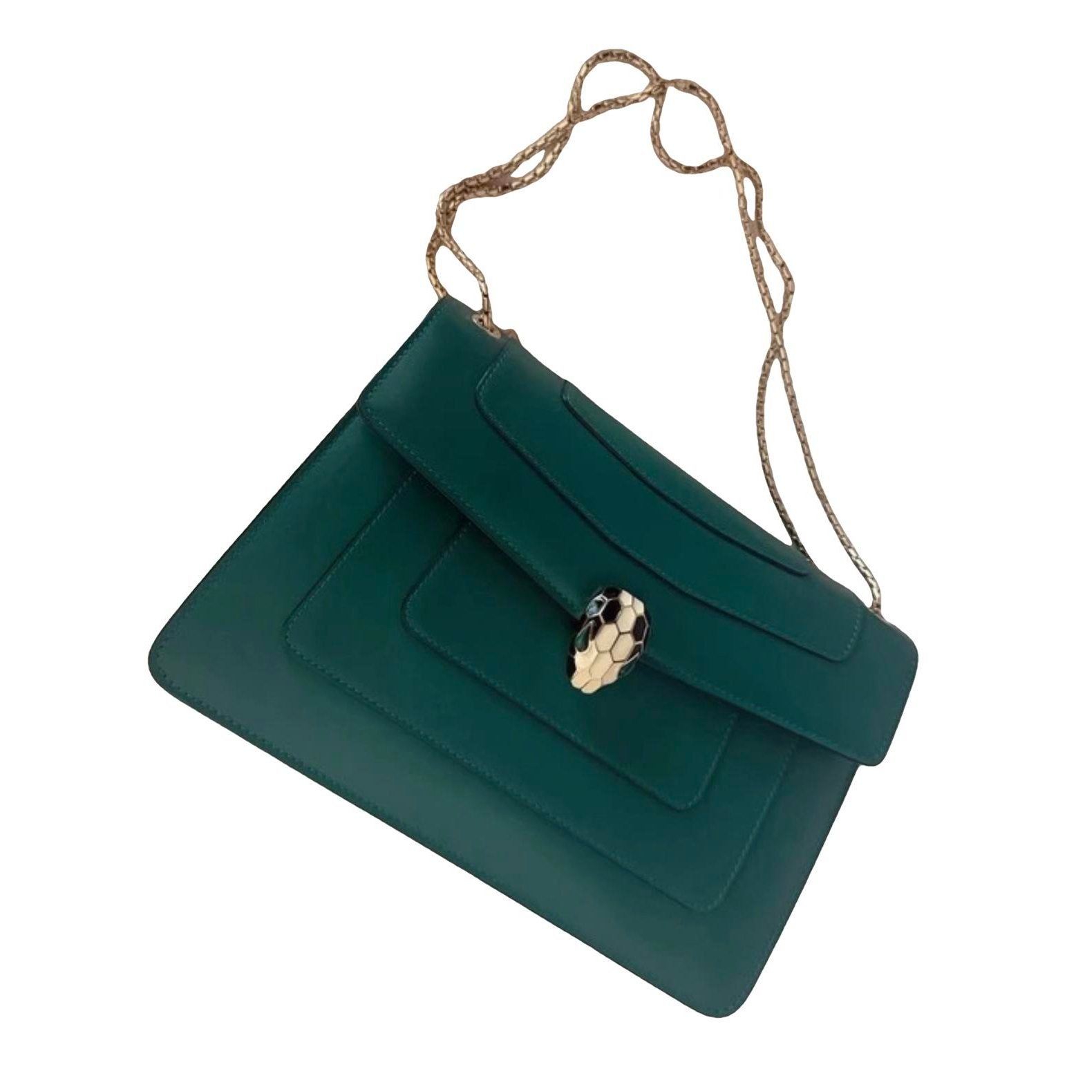 Serpenti leather handbag