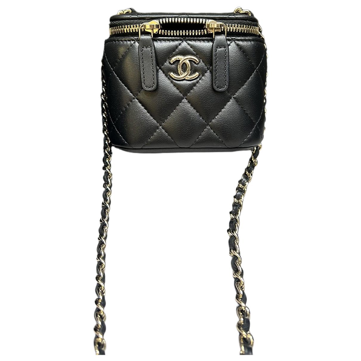 Trendy CC Vanity leather handbag