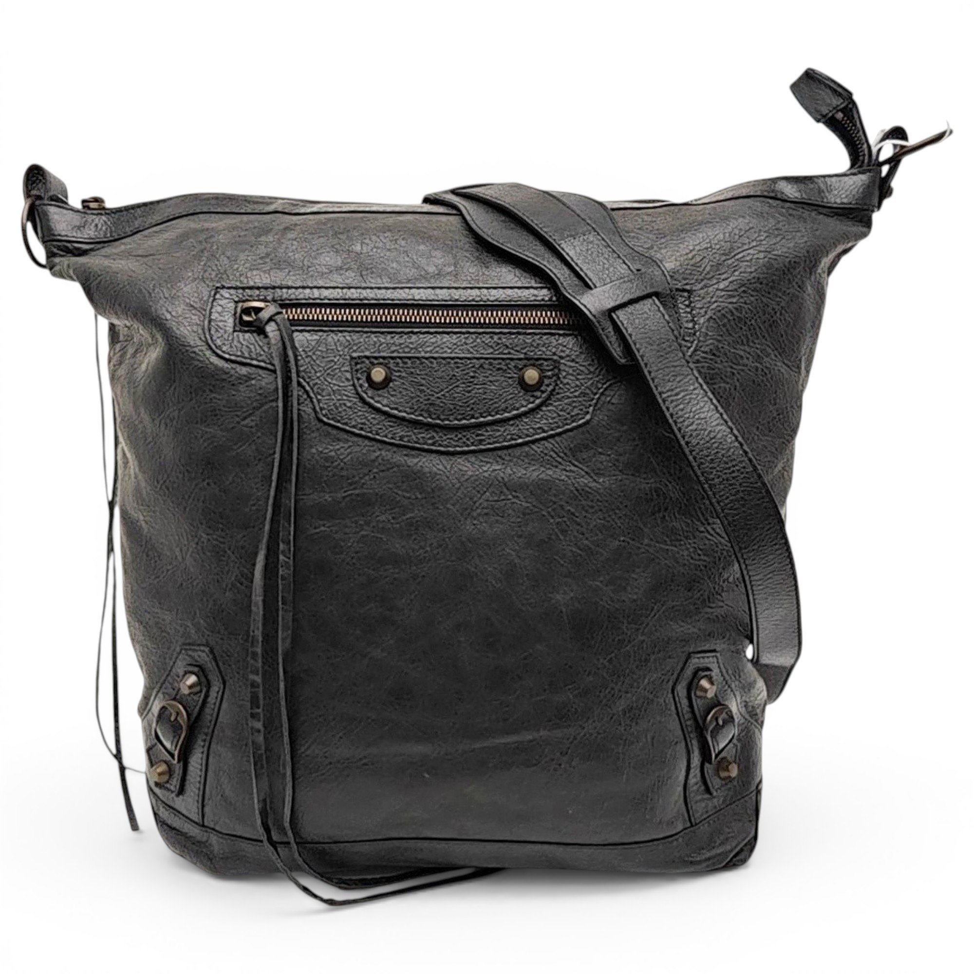 Papier leather handbag