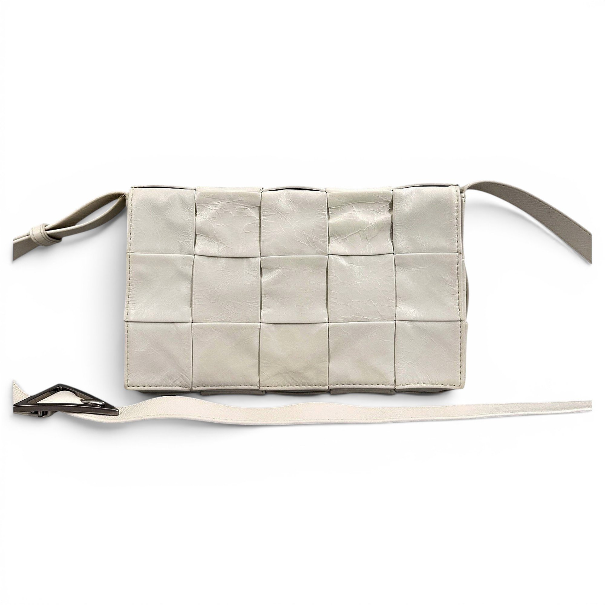 Cassette leather handbag