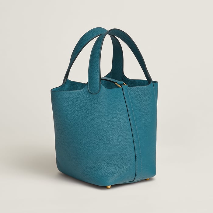 New Bleu Jean Picotin Lock 18 Bag