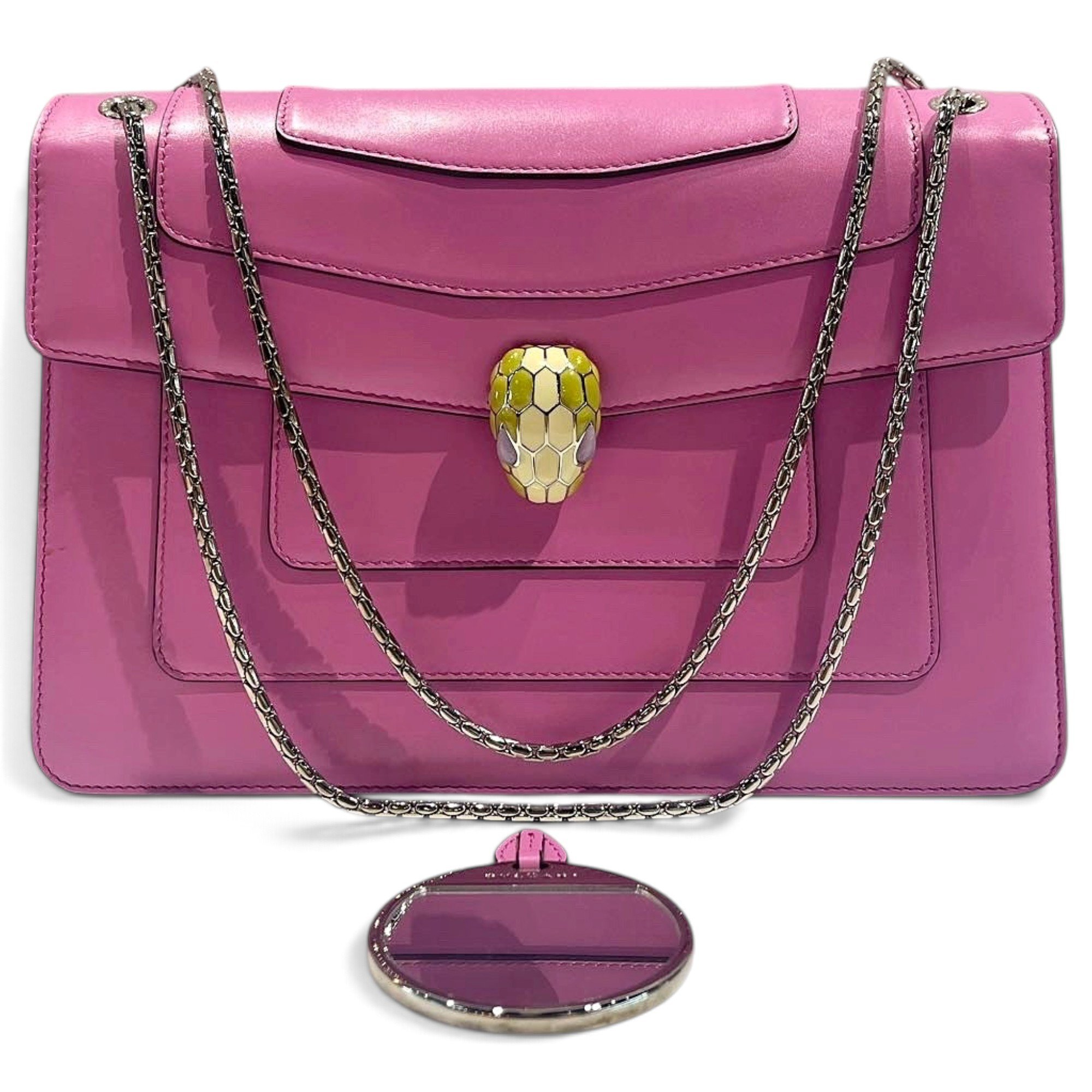 Serpenti leather handbag