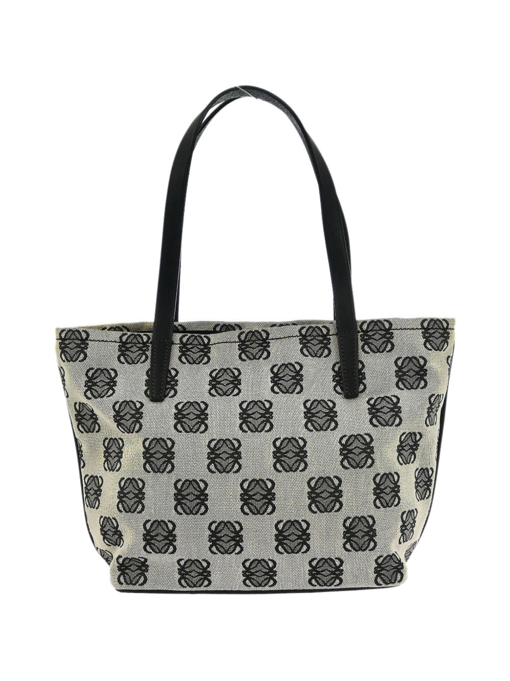 2009 patterned canvas tote handbag