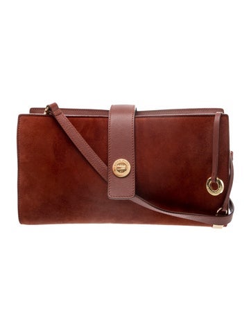 Loro Piana Suede Cross Clutch