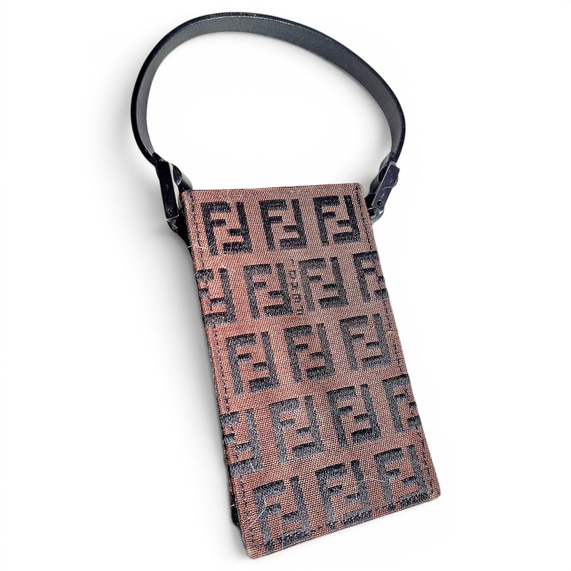 Leather clutch bag