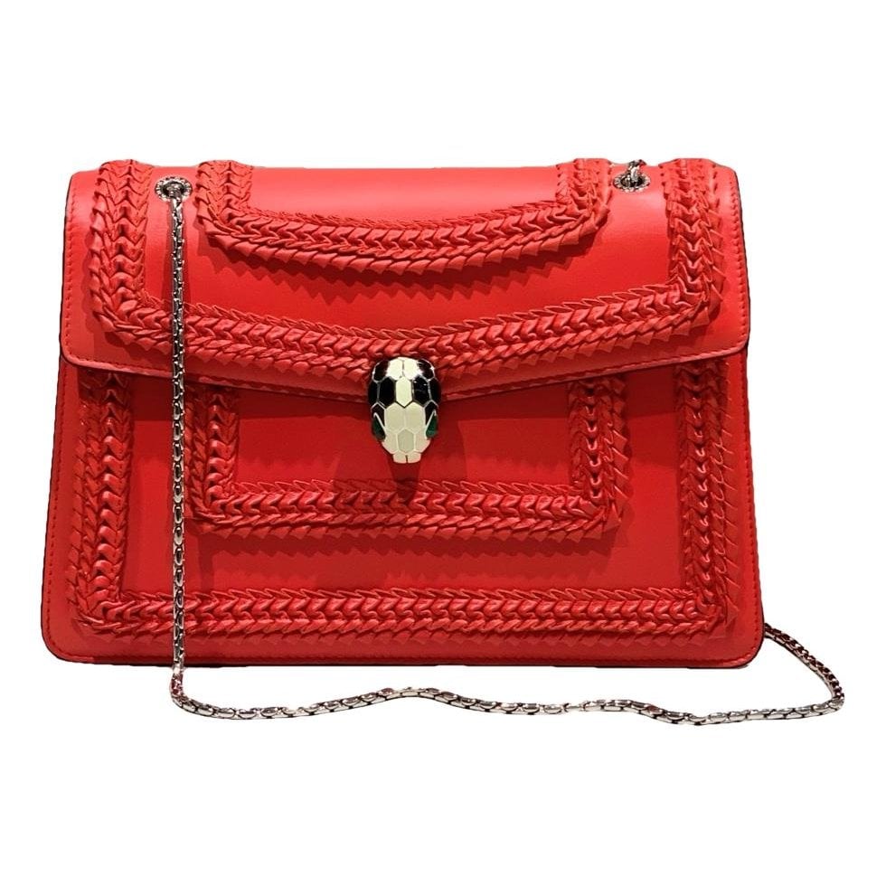 Serpenti leather handbag
