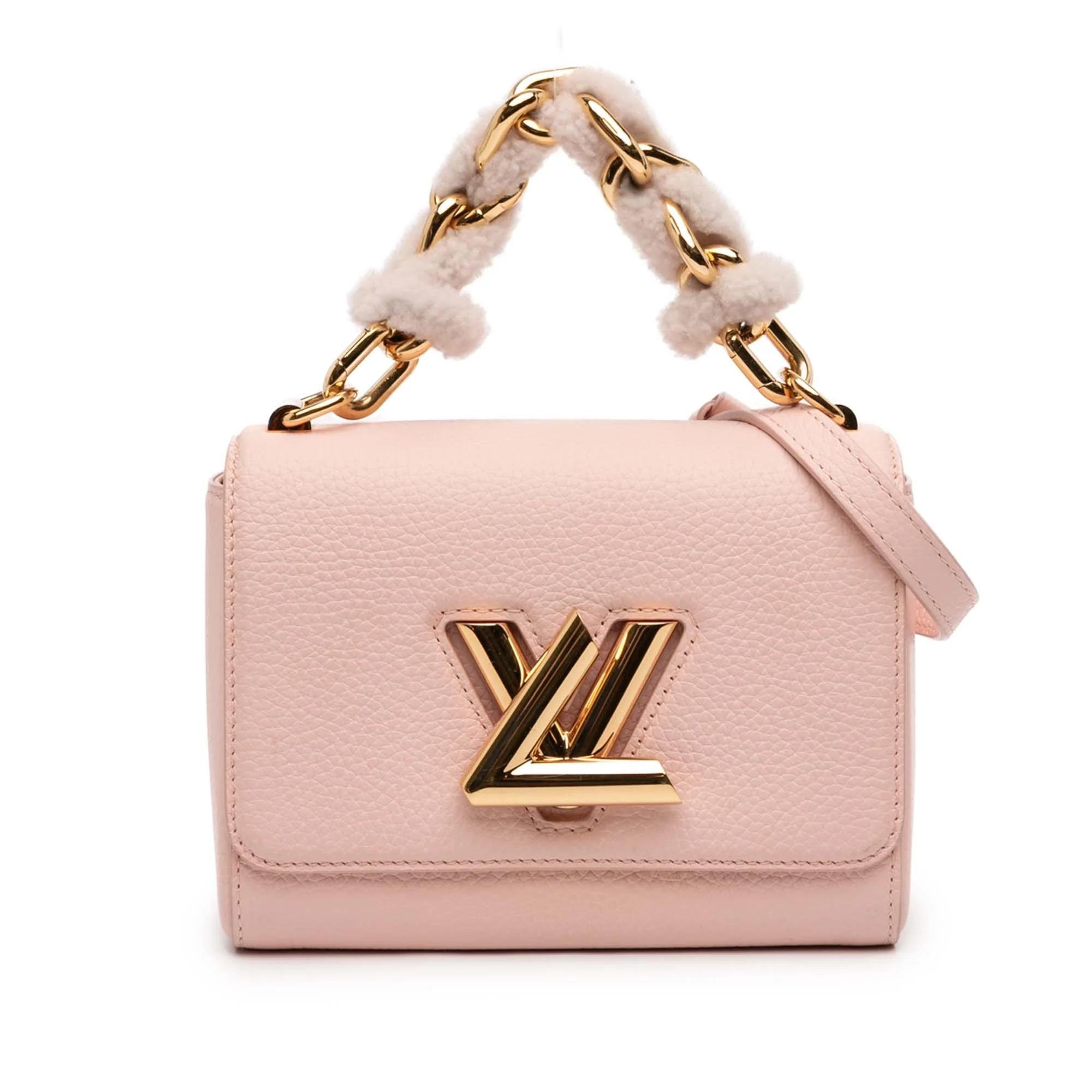 Twist leather handbag