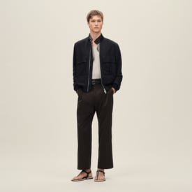 Rib-trim jacket