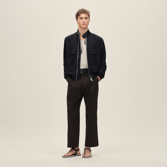 Noir Rib-trim Jacket
