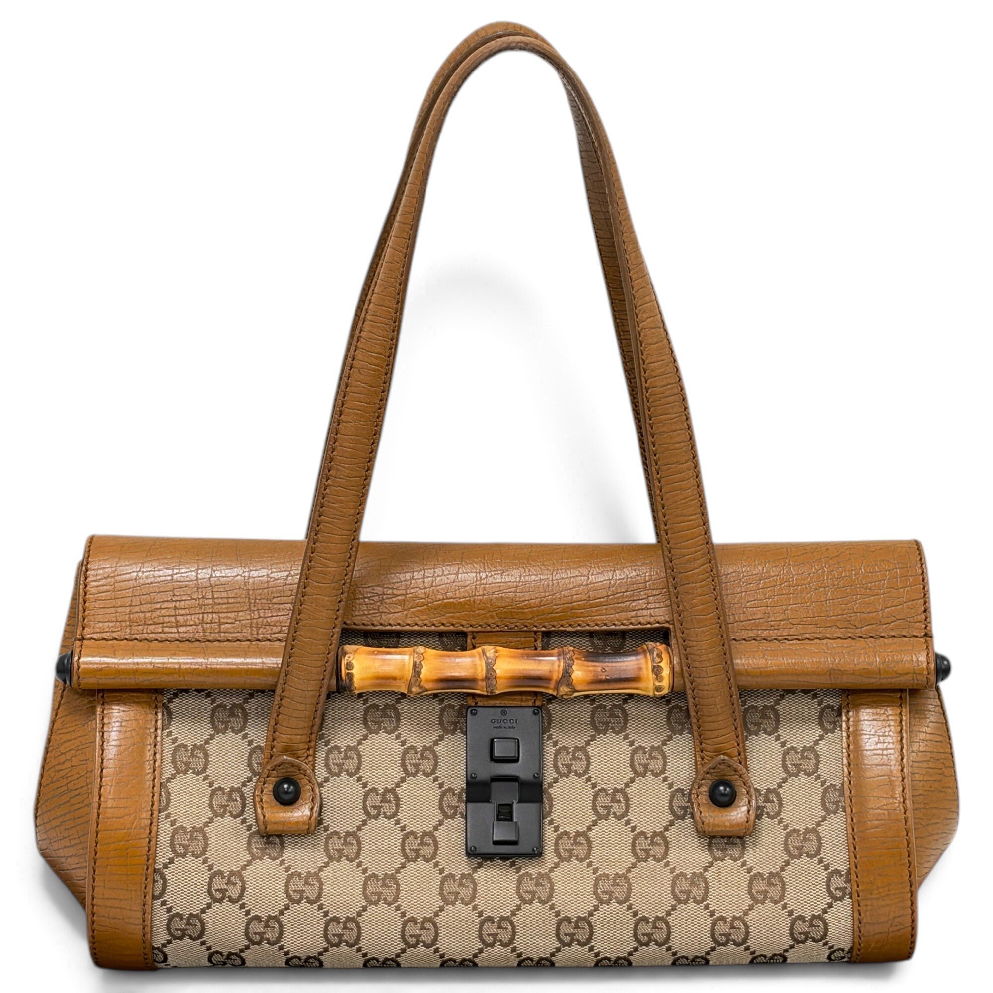 Bamboo Bullet leather handbag