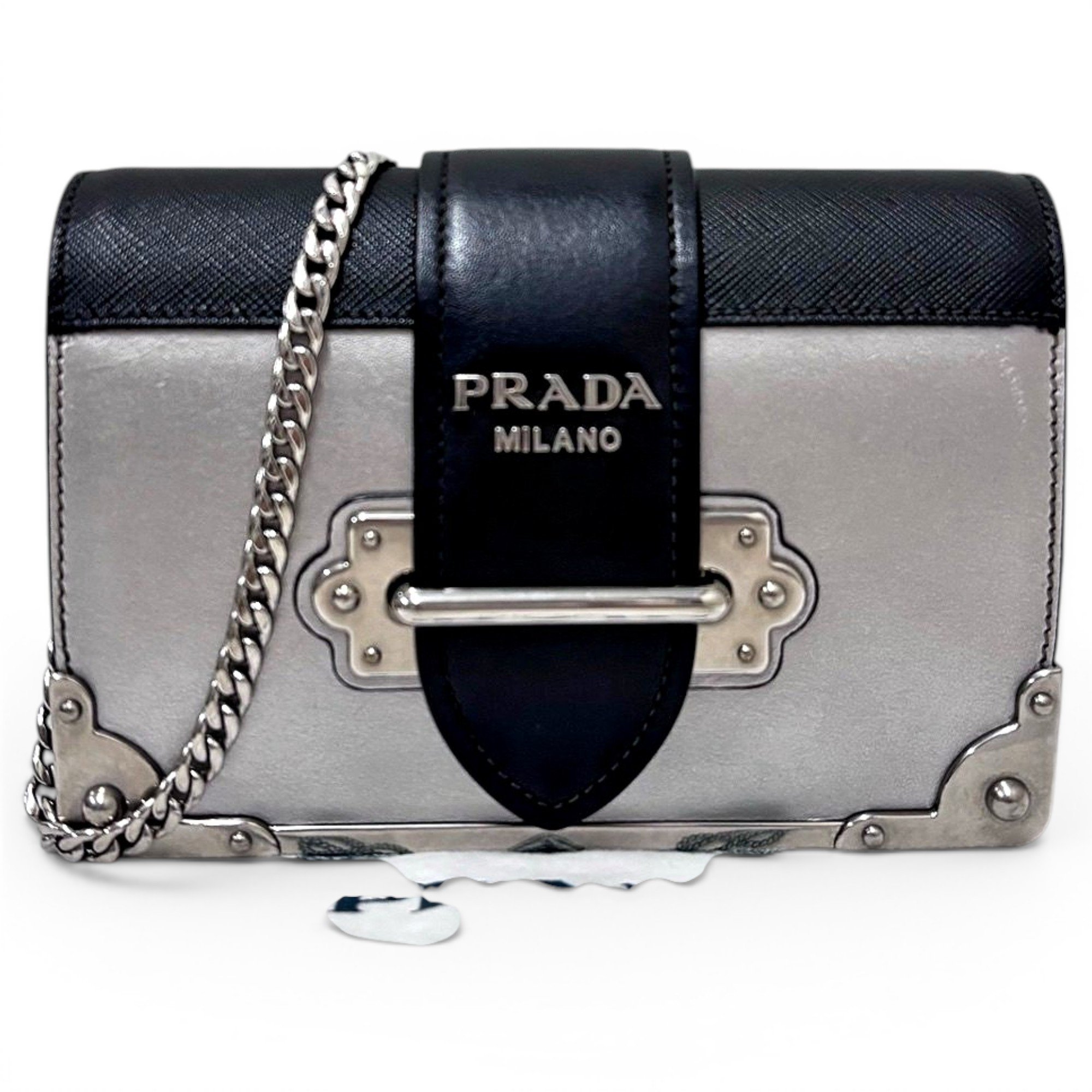 Cahier leather handbag