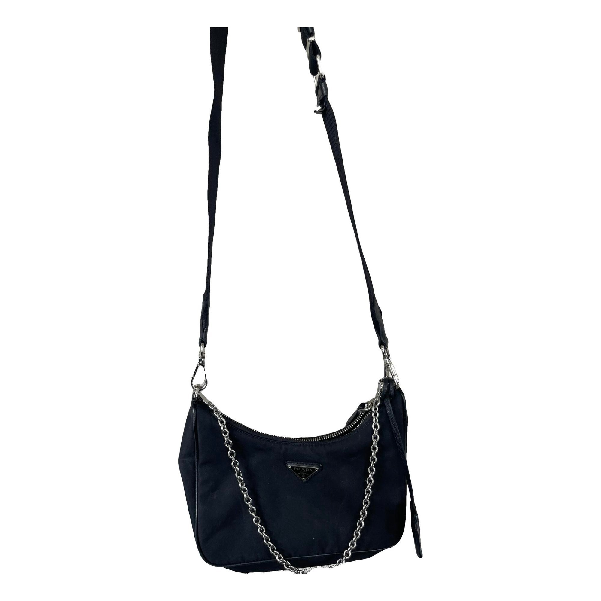 Re-edition leather crossbody bag