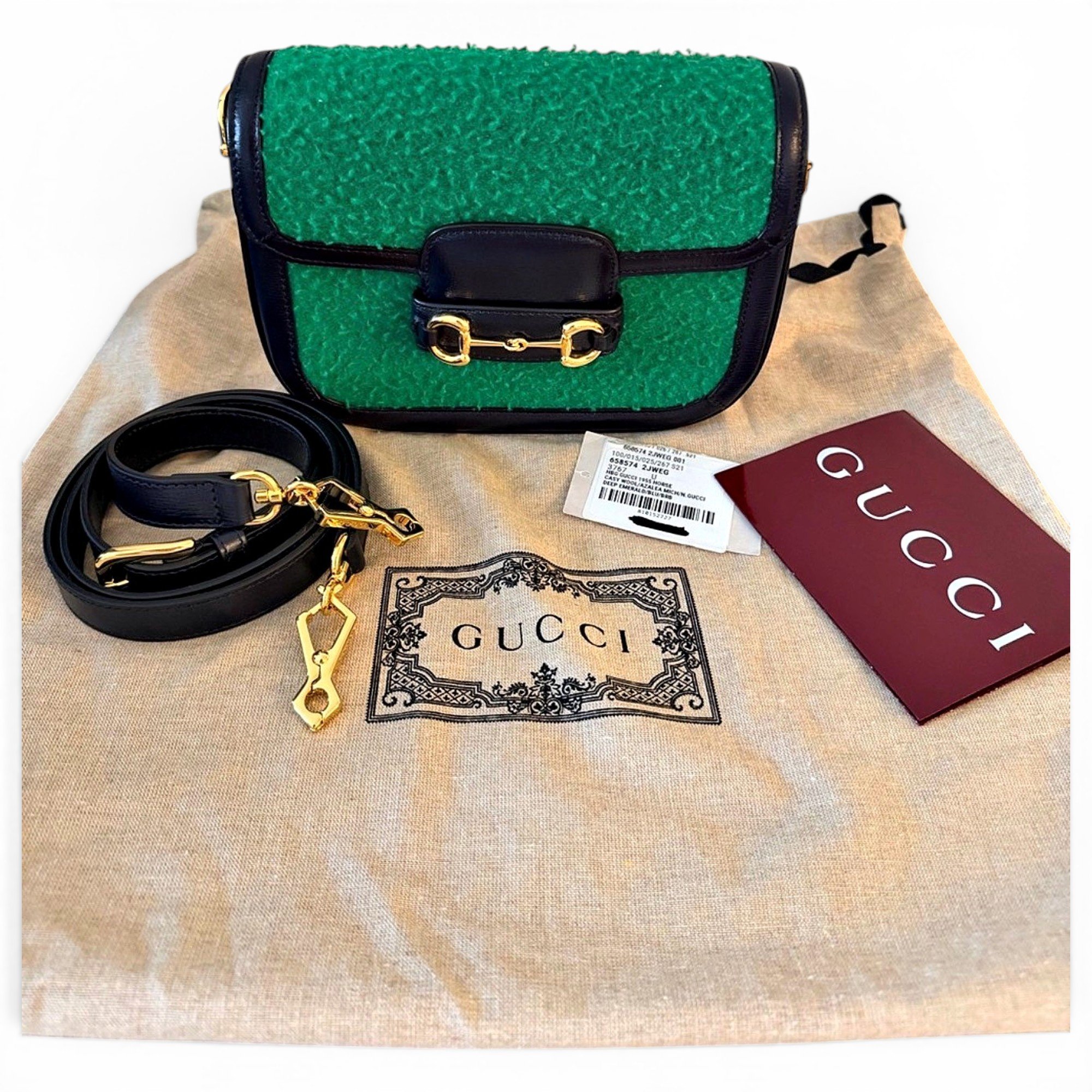 Leather clutch bag