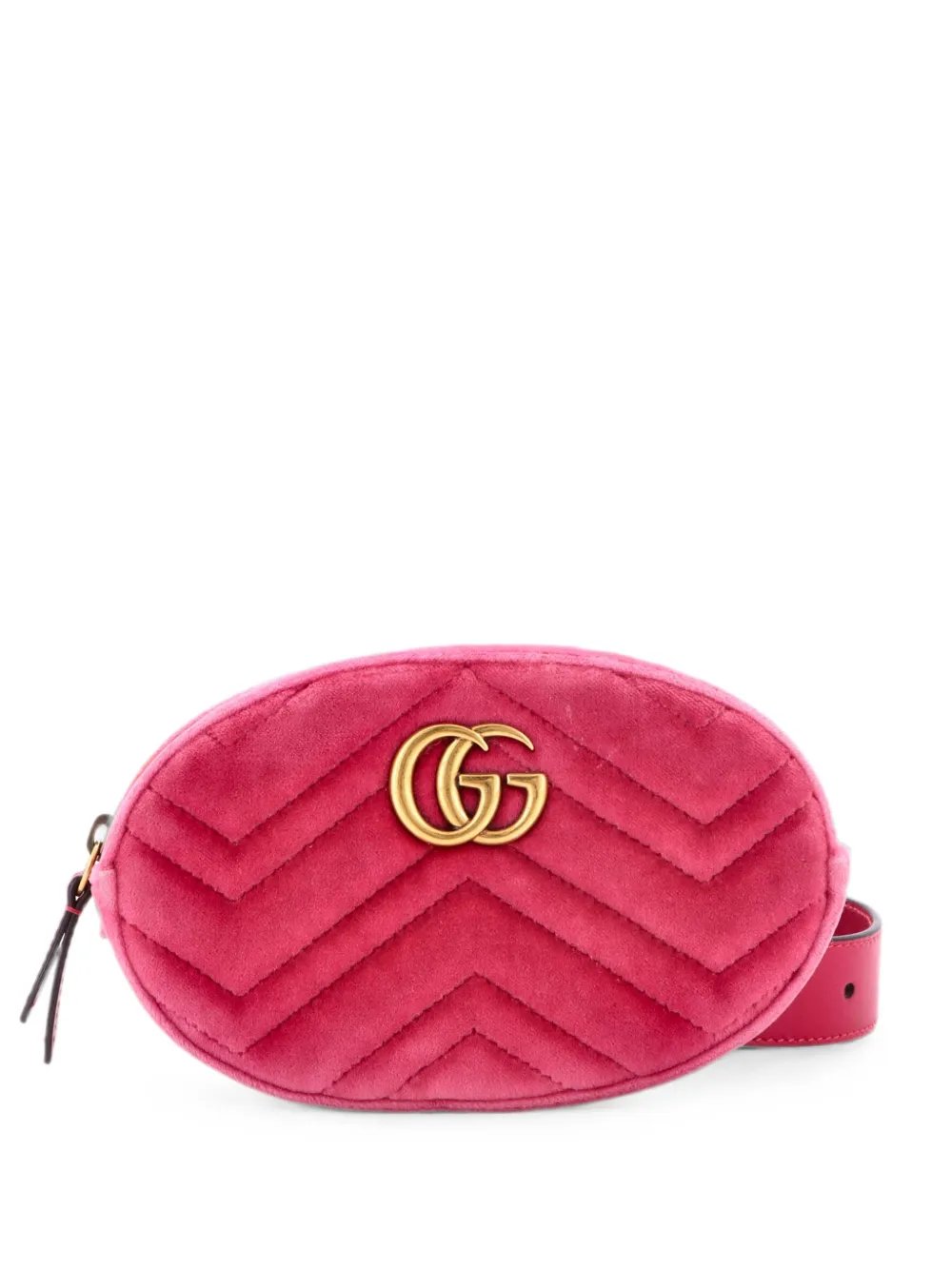 GG Marmont Matelasse Velvet belt bag