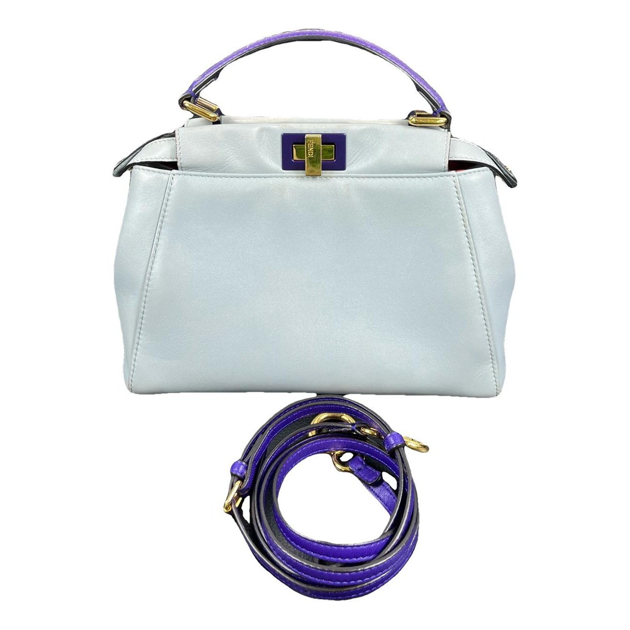 Peekaboo leather handbag