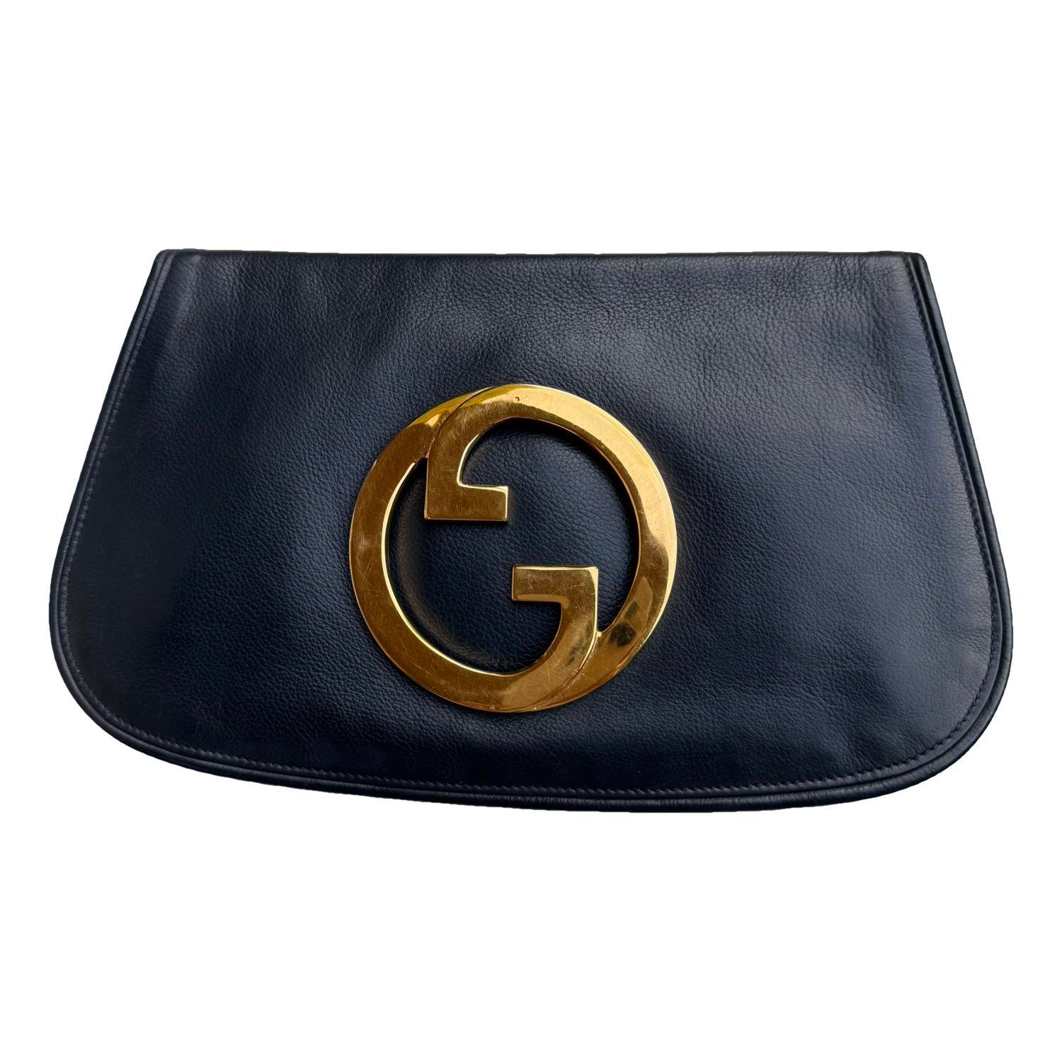 Blondie leather clutch bag