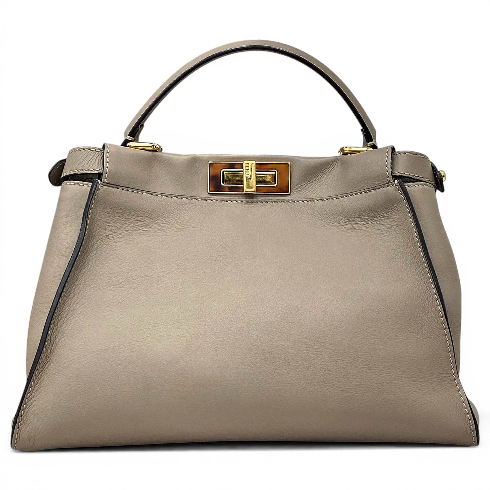 Peekaboo leather handbag