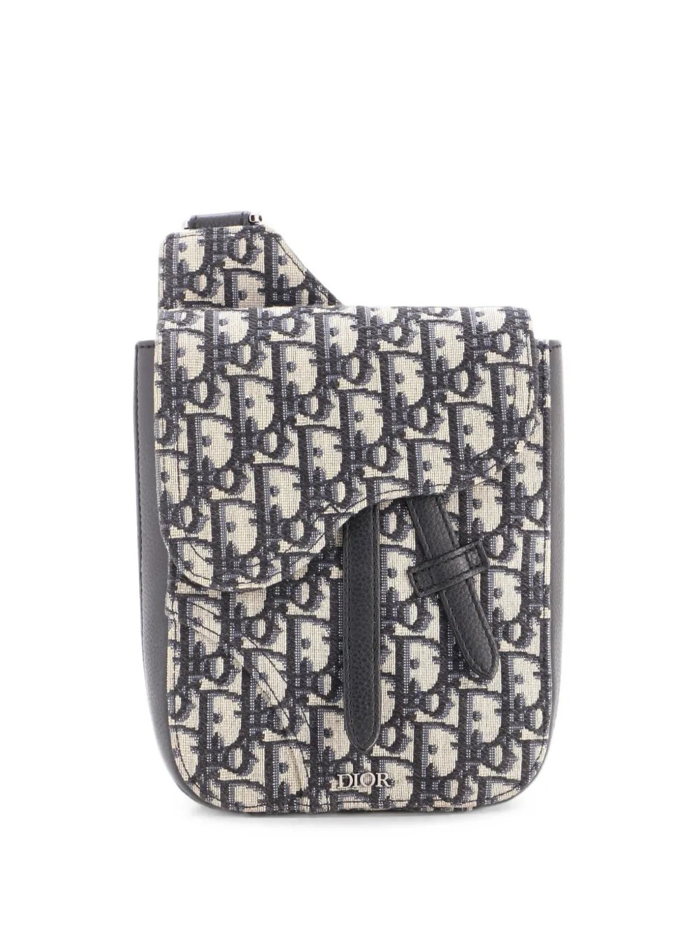 Saddle Rectangular Pouch Oblique Canvas crossbody bag