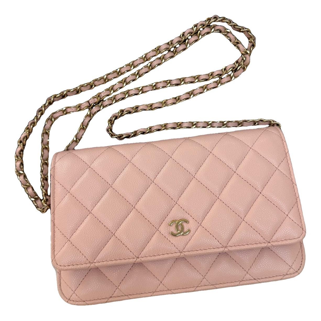 Wallet On Chain Timeless/Classique leather handbag