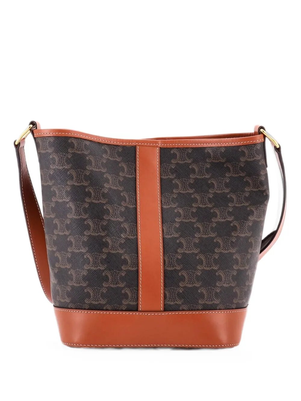 Triomphe Coated Canvas Small bucket bag
