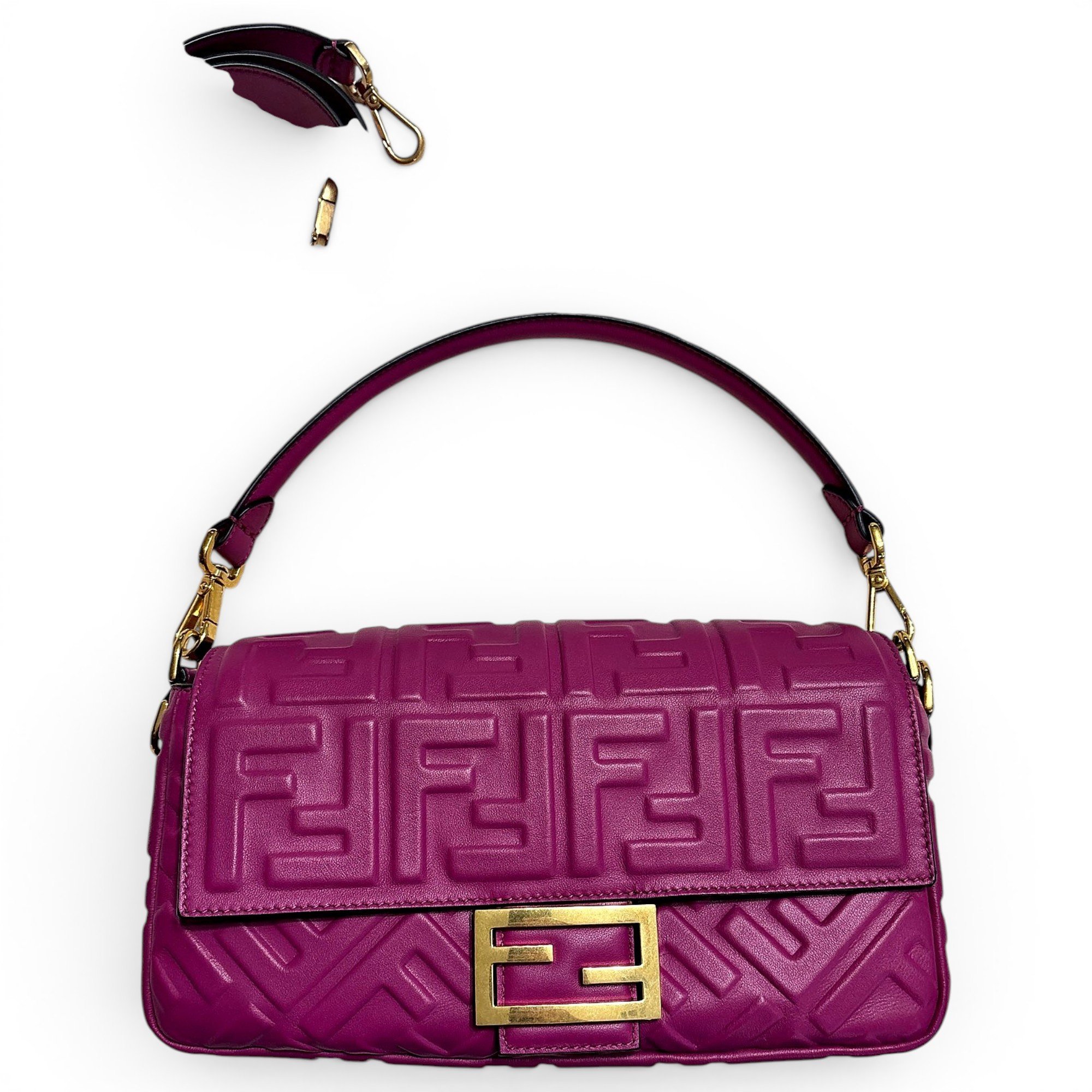 Baguette leather handbag