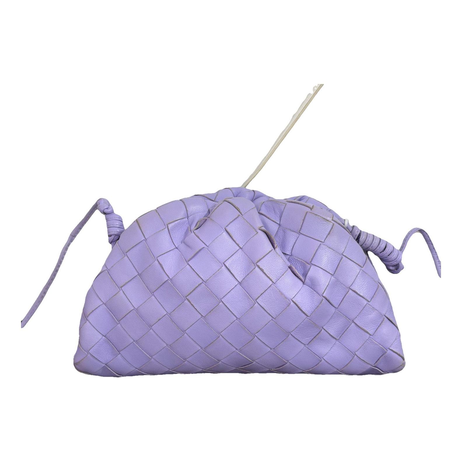 Pouch leather crossbody bag