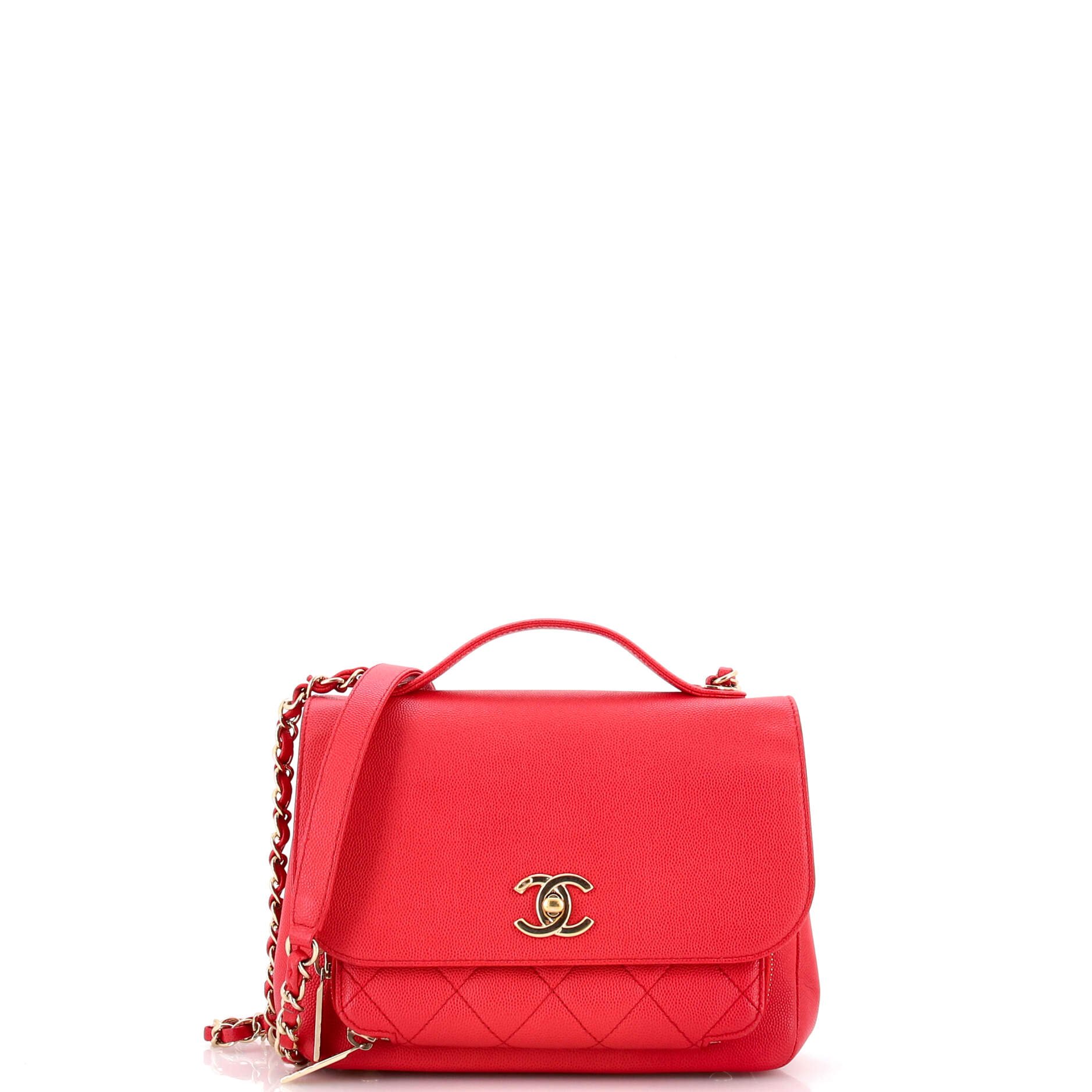 Chanel Business Affinity Flap Bag Quilted Caviar Small