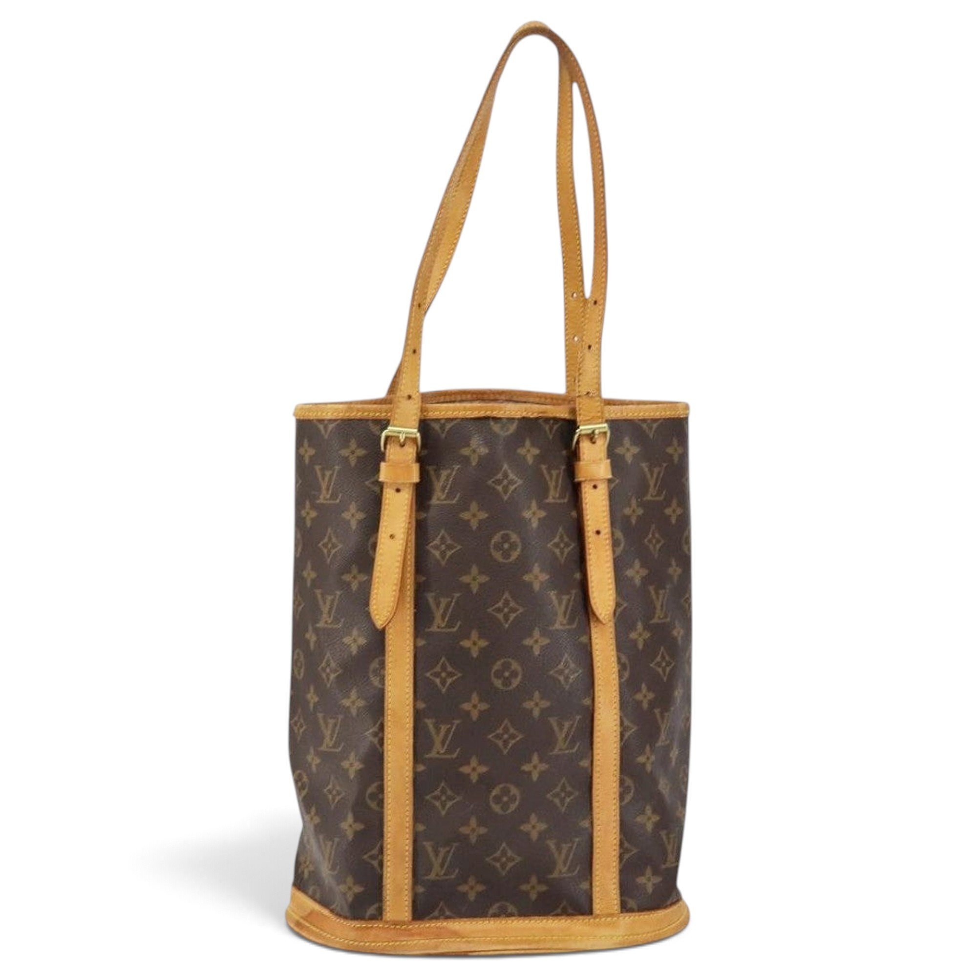 Bucket leather handbag