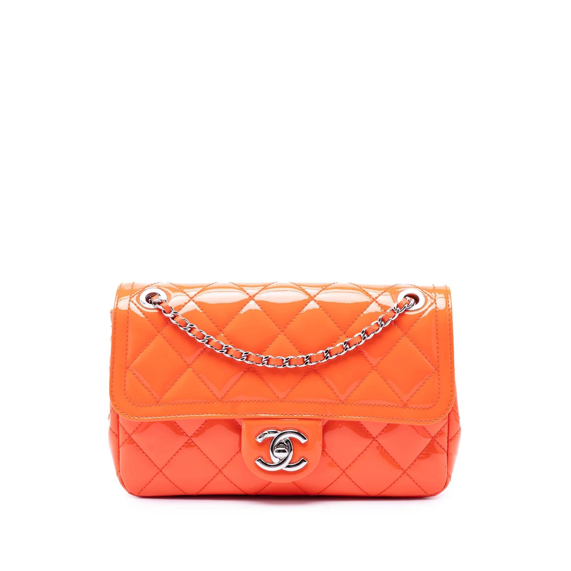 Patent leather handbag