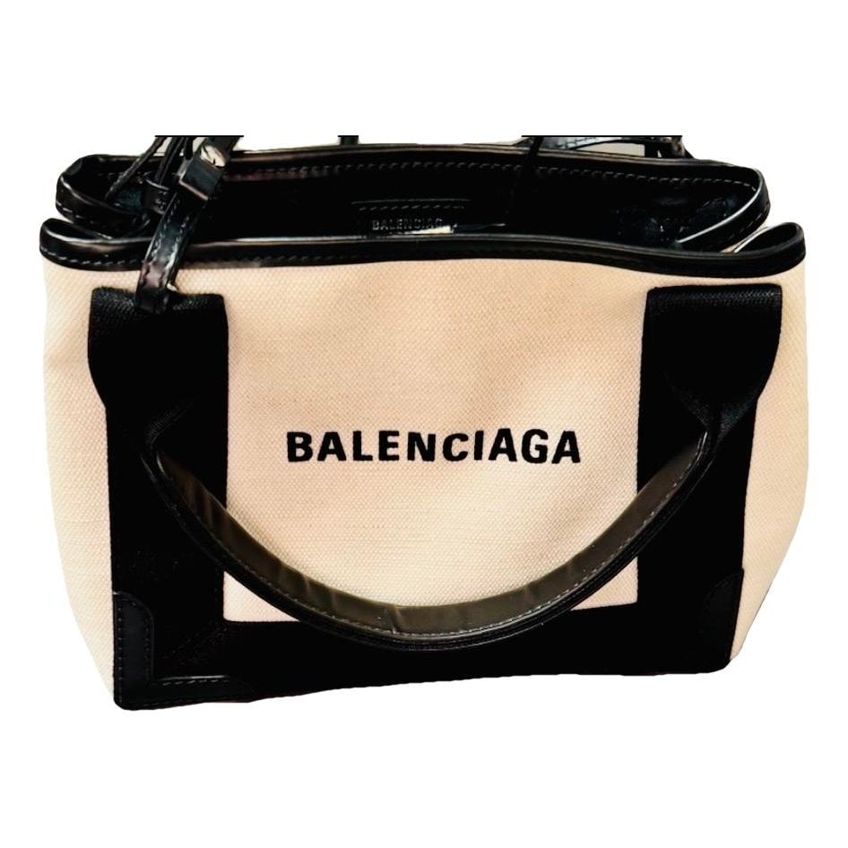 Navy cabas cloth tote