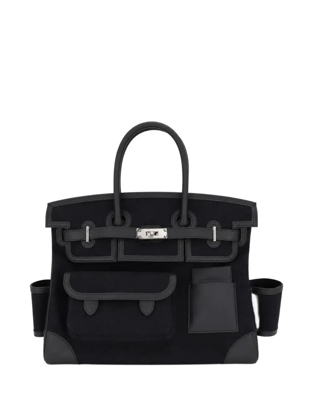 35 Birkin Cargo Toile Goéland canvas handbag