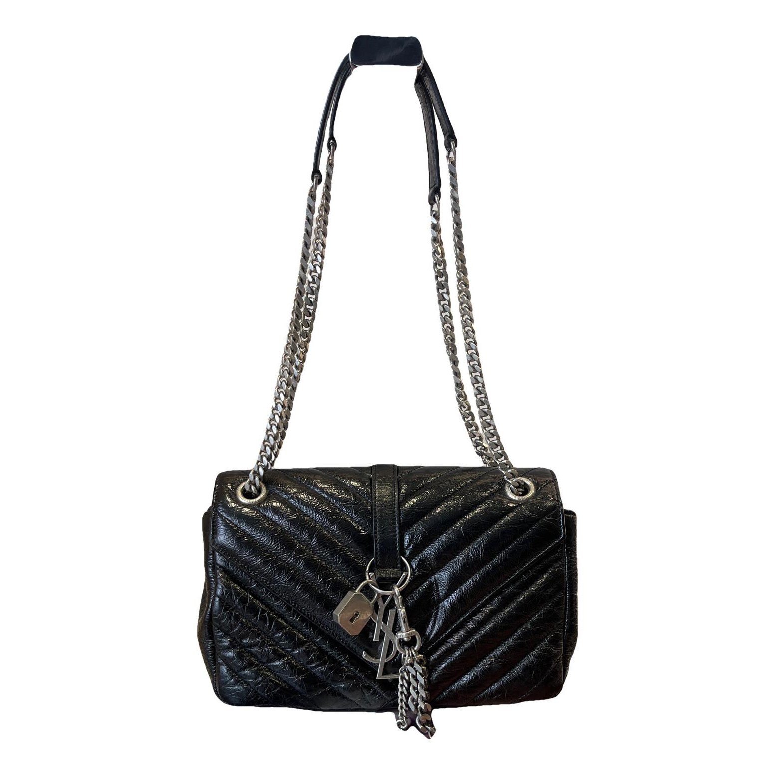 Collége monogramme leather handbag