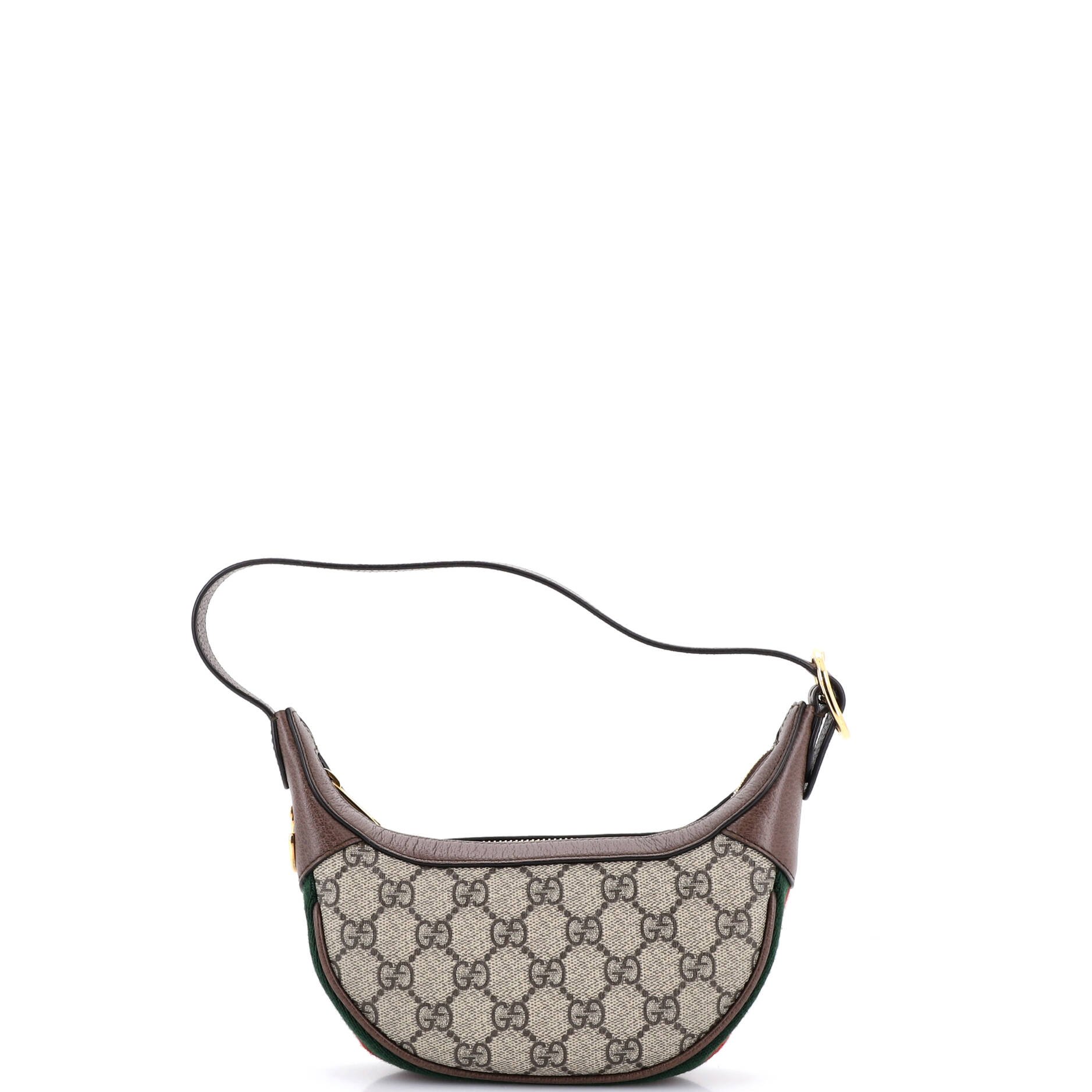 Ophidia Half Moon Bag GG Coated Canvas Mini