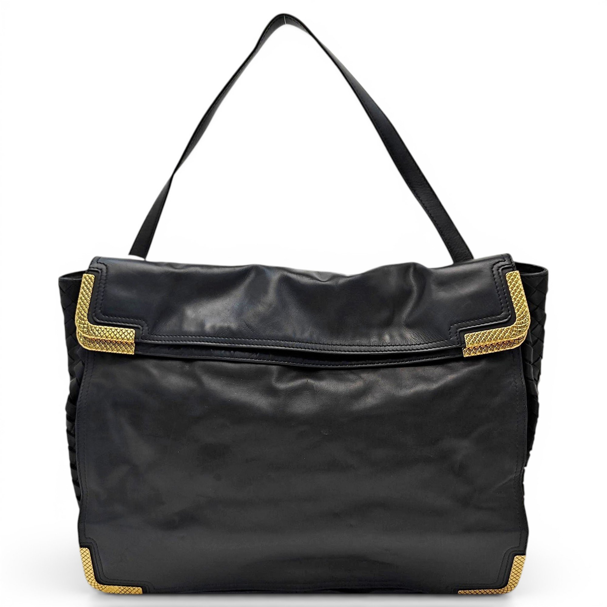Brick Cassette leather handbag
