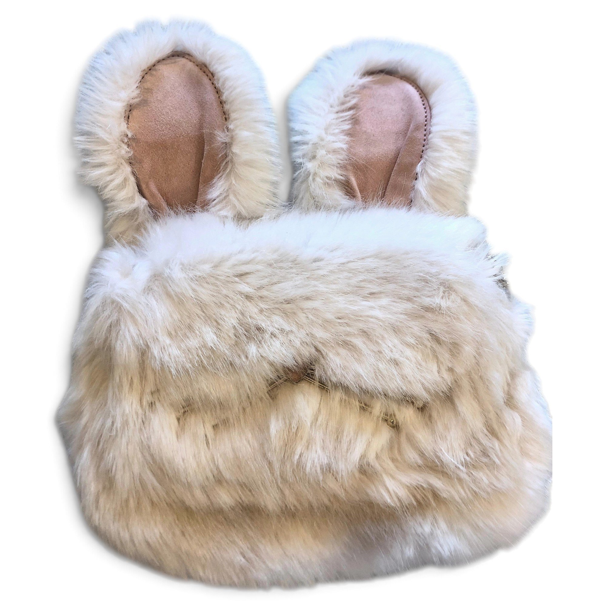 Faux fur handbag