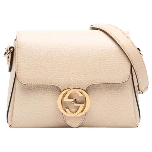 Interlocking leather bag