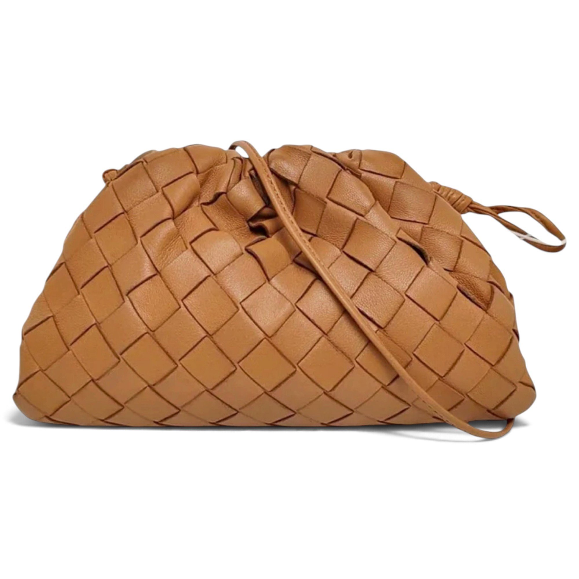 Pouch leather handbag
