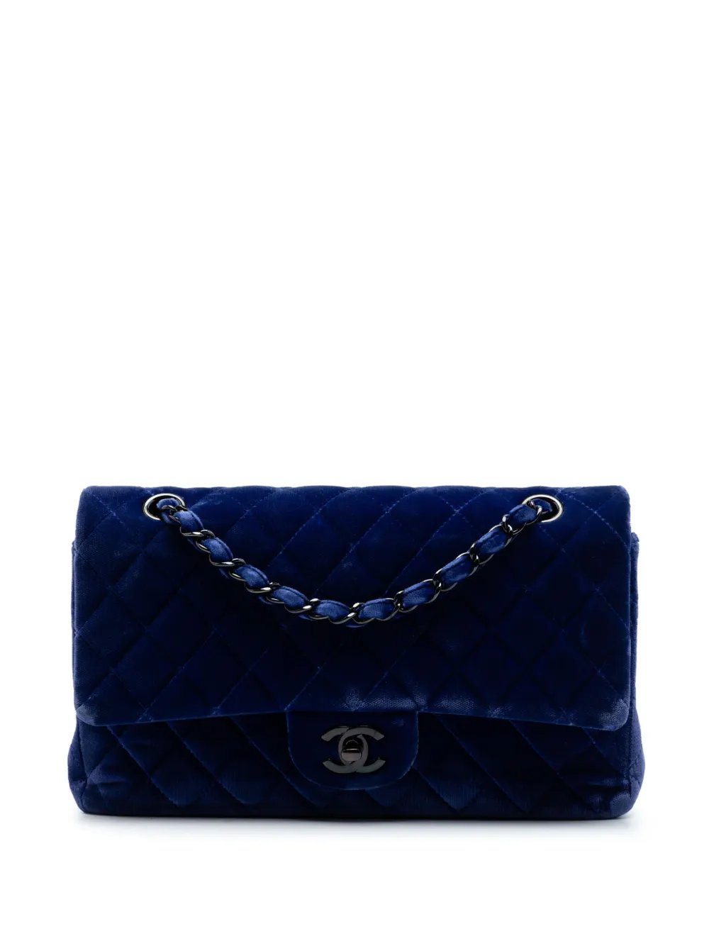 2014-2015 Medium Classic Velvet Double Flap shoulder bag