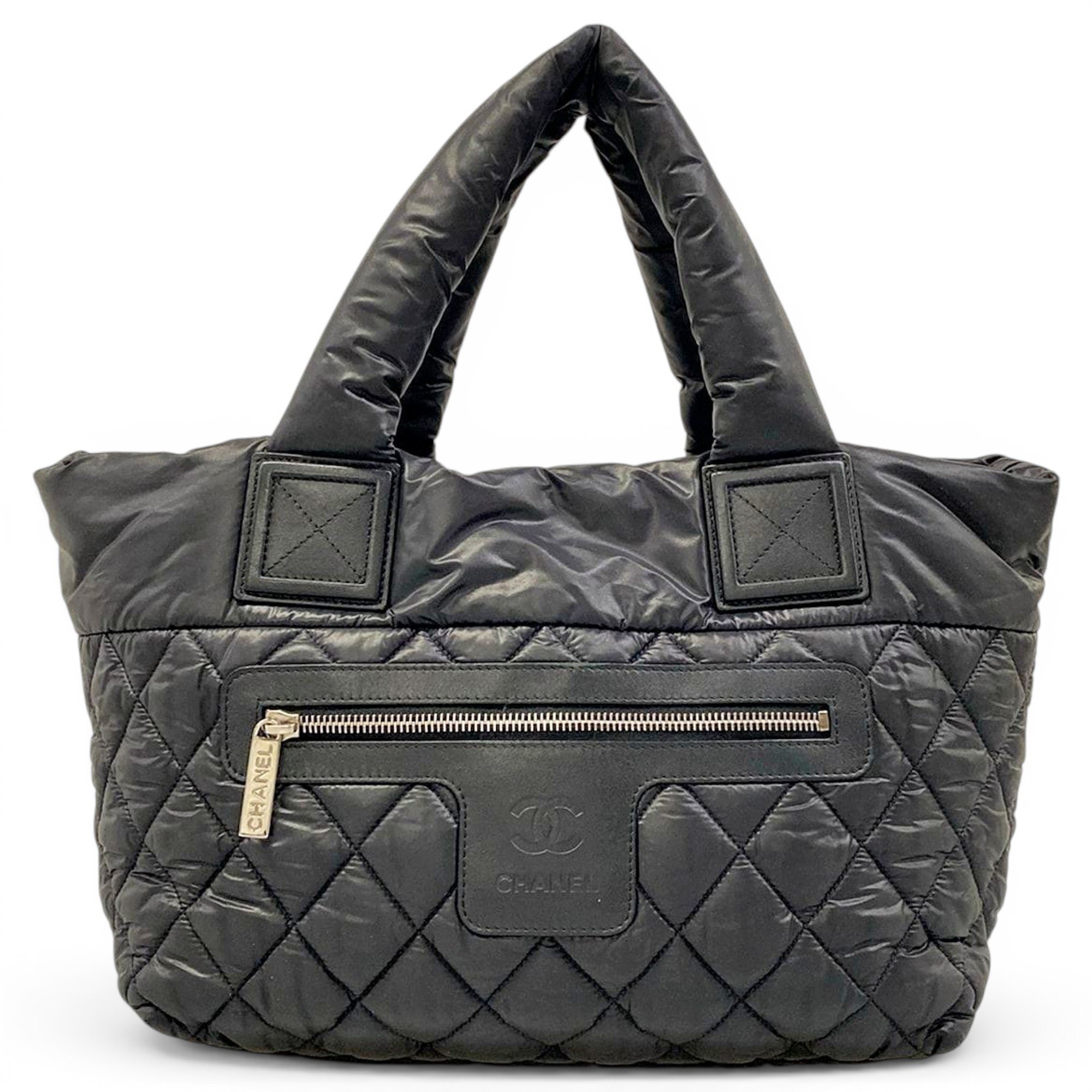 Cocoon leather tote