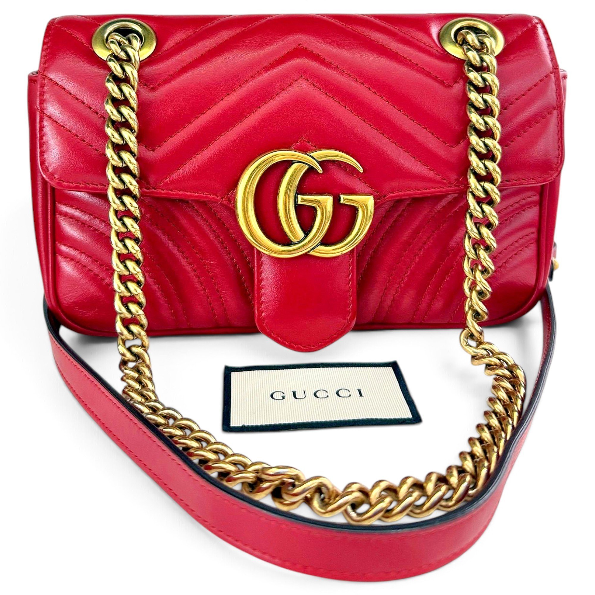 GG Marmont Flap leather handbag