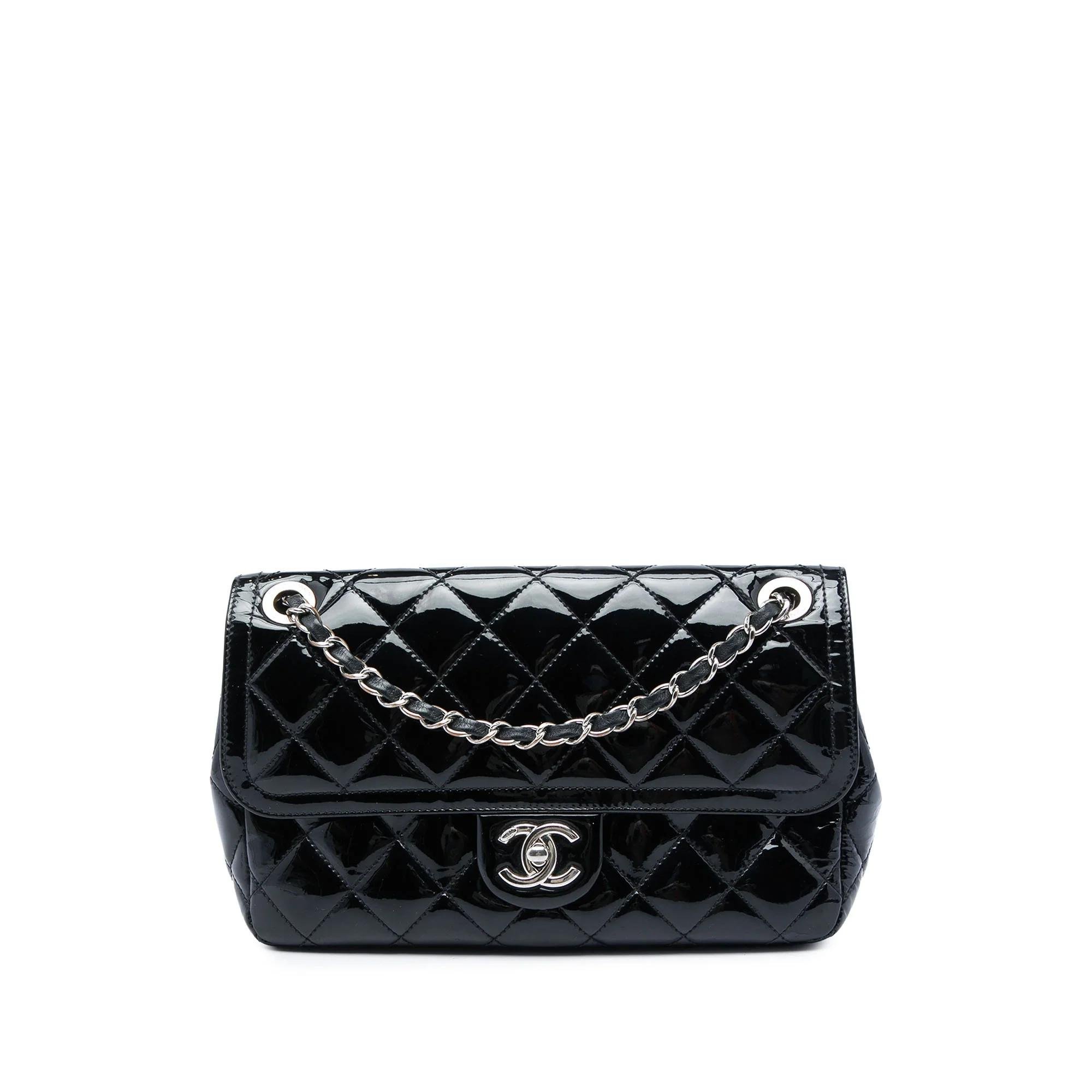 Patent leather handbag