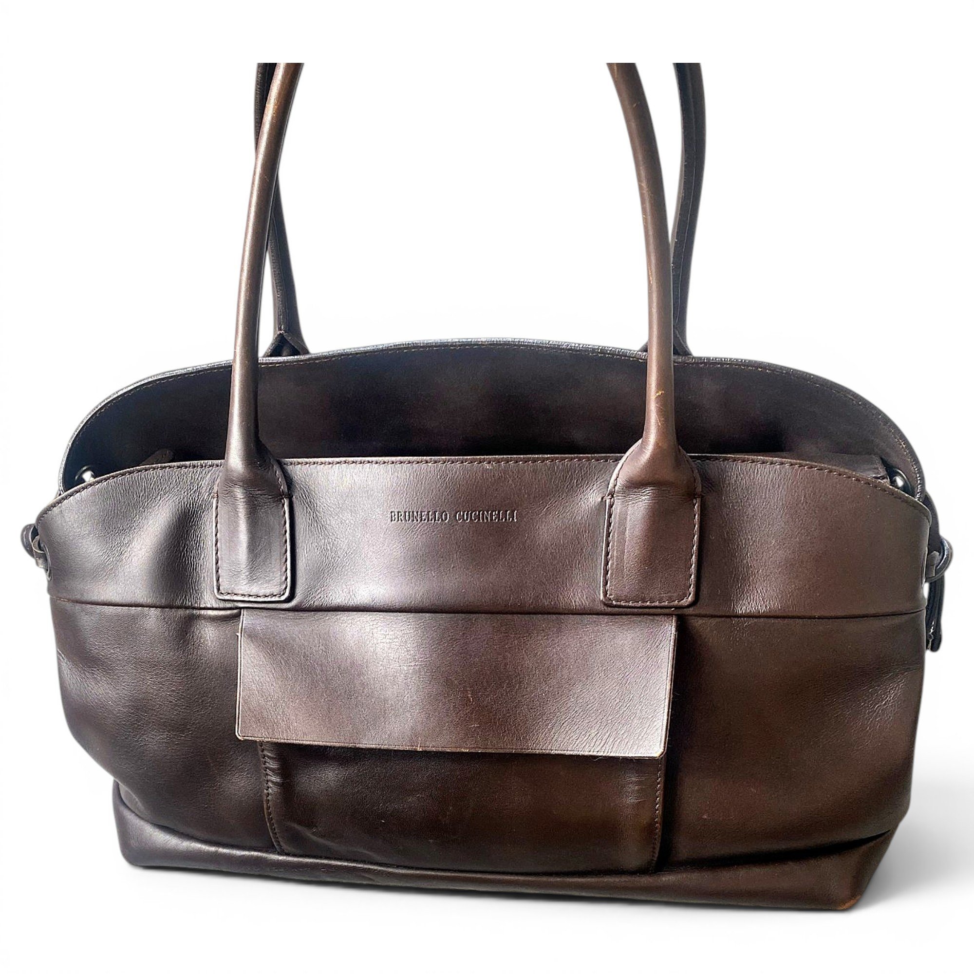 Explorer leather tote