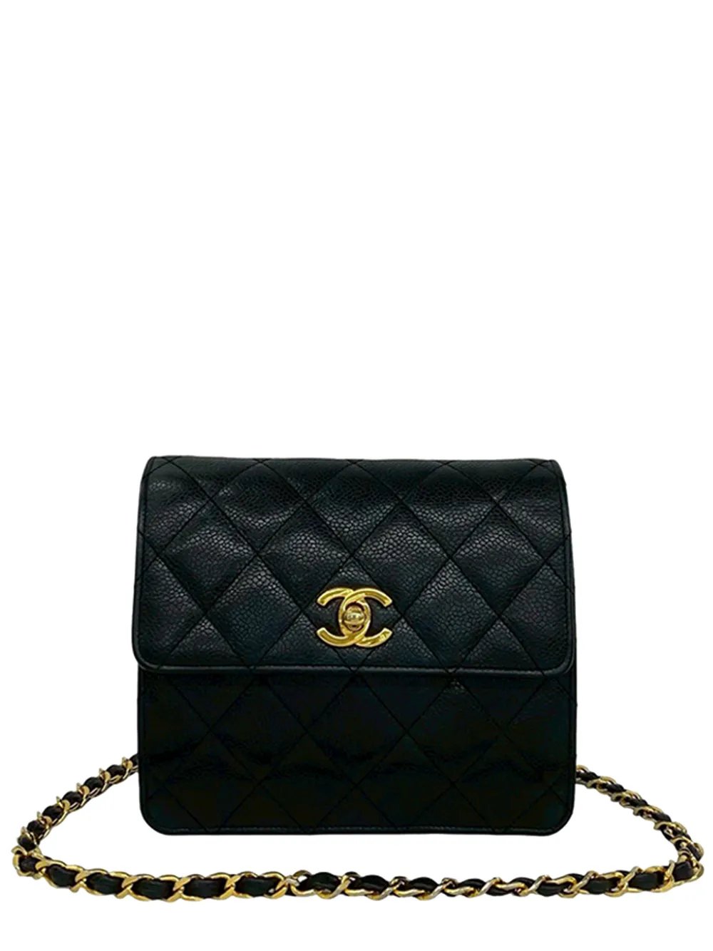 1991-1994 CC Quilted Caviar Single Flap crossbody bag